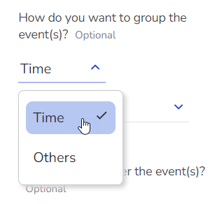 new query sel grouping time