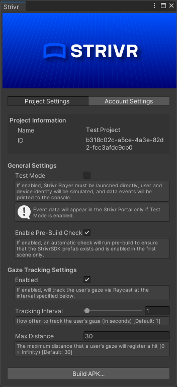 tracking settings 2