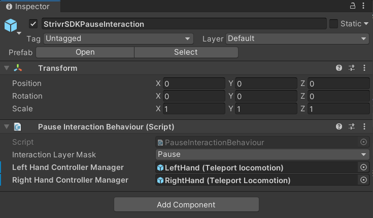 pause interaction behavior